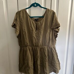 Torrid Olive Green Women's Blouse